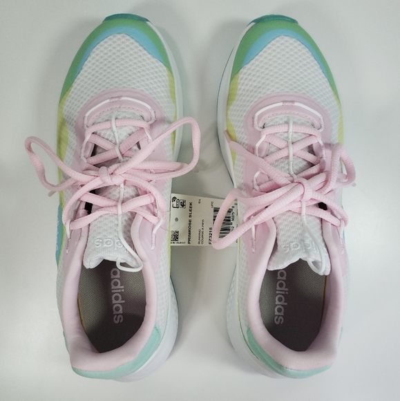 Adidas Primrose Sleek White Hazy Sky FZ3215 Running shoes Sneakers Women's Sz 7 - Picture 7 of 11